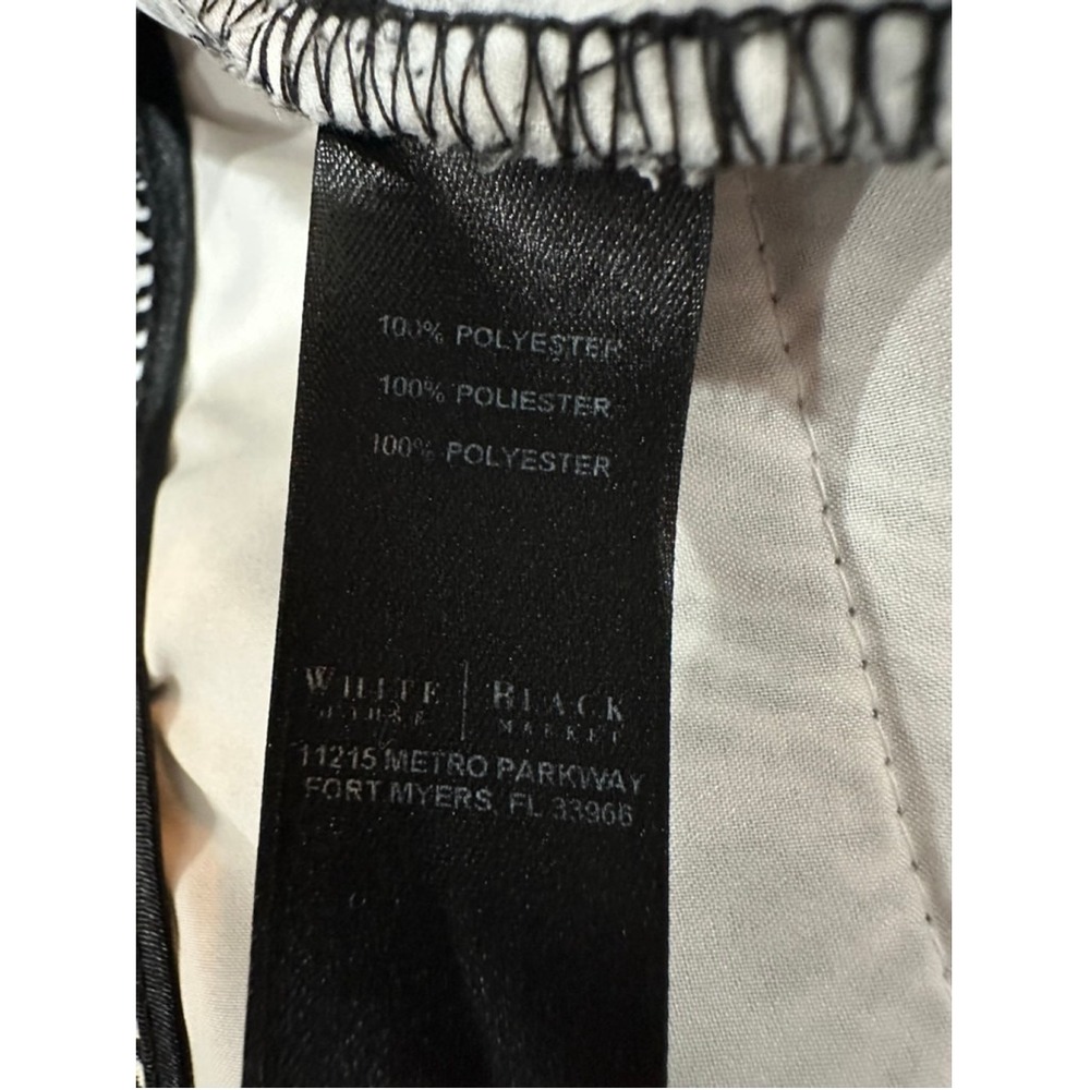 White House Black Market Wide Leg Herringbone Trousers Pants Women 12R - Picture 11 of 12